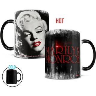 Morphing krus Marilyn Monroe (r?d) keramisk krus sort