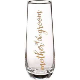 Lillian Rose Mor til brudgommen stamless champagne bryllup toasting glas 1 tælling (pakke med 1) guld