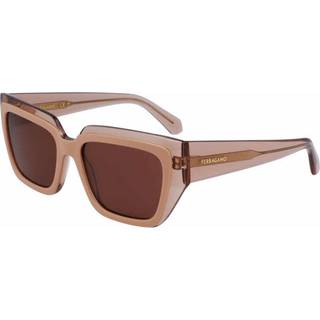 Ferragamo Kvinde SF2002S 265 Solbriller Acetat Nøgen Firkantet Normal Normal