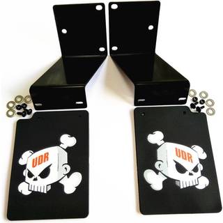 Rustfrit st?l ramme gummi bageste mudderklapper til UDR ubegr?nset ?rken racer traxxas 1/7 RC opgraderinger