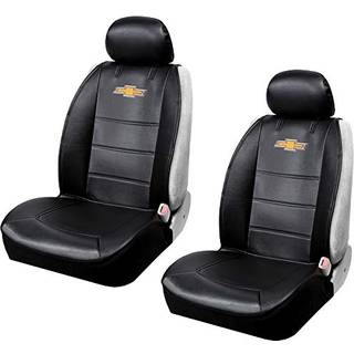 Plastolor 008599R01 Et par s?de d?kker logo premium 3 -stykke sidel?s bilbil eller SUV s?det med lastlomme kompatibelt med Chevrolet