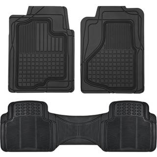 Motor Trend Premium All Weather Rubber Gulvmåtter til biler SUV Lastbiler Håre universal Fit trim til at passe beskyttelsesgulvforinger bag bages