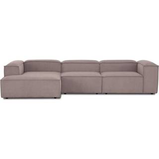 Modulær hjørnesofa Lennon i riflet fløjl