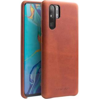 Qialino Premium Huawei P30 Pro Læder Cover - Brun