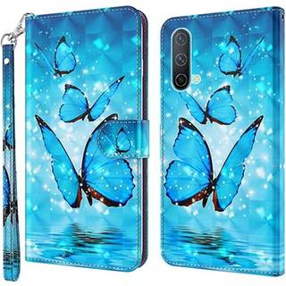 Wonder Series OnePlus Nord CE 5G Pung - Blå Sommerfugl
