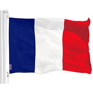 G128 Frankrig French Flag | 3x5 ft | Liteweave Pro Series Trykt 150D Polyester | Land flag indend?rs/udend?rs livlige farver messing grommets tyk
