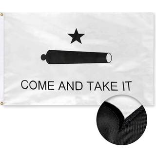 G128 Kom og tag det Cannon Flag | 3x5 ft | Double Toughweave -serien Dobbeltsidet broderet 210D Polyester | Historisk flag Broderet design Indend