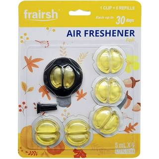 Frairsh bil luftfriskere udluftning klip bil dufte luftfriskere pakke med 6 efter?r bilfriskere op til 180 dage lang varig lugt eliminator bil lu