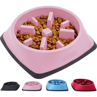 Gorilla greb 100% bpa gratis langsom feeder kat og hunde sk?l bremser k?ledyr, der spiser forhindrer overspisende hvalpetr?ning store sm? racer s