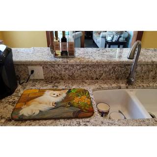 """" Caroline's Treasures MH1053DDM Chihuahua bare baskede opvaskemønster 14x21 multicolor """"