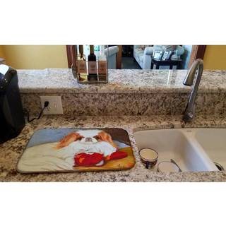 """" Caroline's Treasures MH1049DDM Japanese Chin Pink Gorilla Dish-Drying-Mats 14x21 Multicolor """"