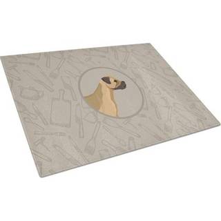 Caroline's Treasures CK2170LCB Border Terrier i køkkenglasskæringsbrættet Stor dekorativt tempereret glas køkkenskæring og serveringsplade Stor s