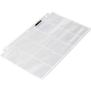Amazon Basics Plastic Visit Card Holder Protector-?rmer til 3-ring bindemiddel Gennemsigtig 25-pakke
