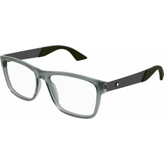 Montblanc MB0300O 003 56 Briller Mænd Krystalklar - Transparent Grey - 56mm