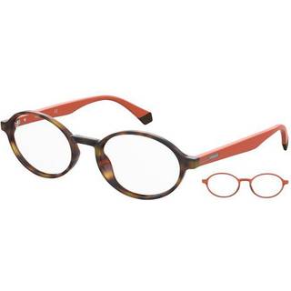 Polaroid PLD D409 with Clip-On L9G 51 Briller Mænd Tortoiseshell - Tortoise Orange - 51mm