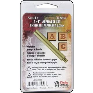 Tandy Leather Easy-to-Do Stamp Set Alphabet 0,6 cm (1/4 """") 4903-01
