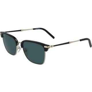 Ferragamo Mand SF227S 703 Solbriller Metal Sort Grøn Firkantet