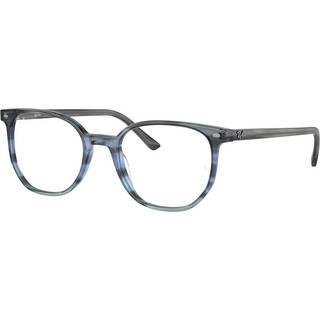Ray-Ban RX5397F Elliot Asian Fit 8254 52 Briller Mænd Blue - Transparent Grey Blue Stripes - 52mm