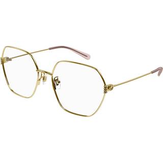 Gucci Kvinde GG1285O 001 Optiske stel Metal Guld Geometrisk