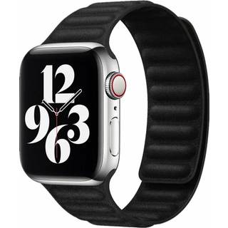 Apple Watch (42/44/SE/45/46/49mm) Magnetisk Lippa Finewoven Rem - Sort