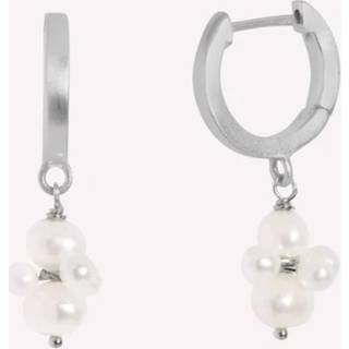 ByBiehl Pearl Cluster Hoop sølv øreringe