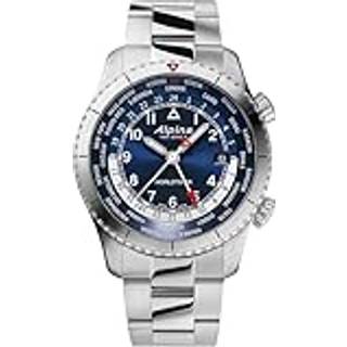 Alpina AL-255N4S26B Startimer Pilot Worldtimer Herrenuhr 41mm