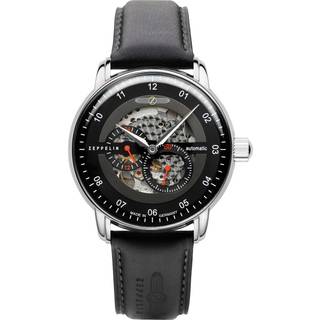 Zeppelin 86642 Captains Sort/Læder Ø43 mm
