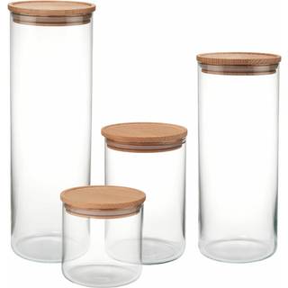 Opbevaringsglas - Transparent - 10,5cm x 10,5cm x 10cm - Merle