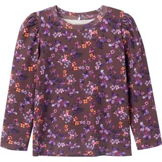 Name It Chocolate Plum Blomstret Top