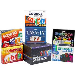 Regal spil sjove kortspil indstillet til voksne - Canasta skeer og et SPORK -affaldsmonstre Scorzo The Goodge Rules and Banapples Decks - Fun & T