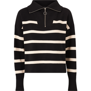 Vero Moda - Ternet/Stribet - Vmsaba Stripe Ls Highneck Blouse Ga - X-Small