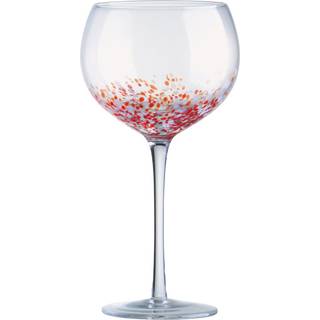 Anton Studio Designs Anton Studio Designs Set of 4 Red Speckle Gin Glasses
