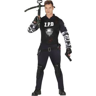 Zombie politi kostume
