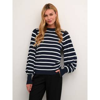 Kaffe Kamala Stripe Knit Pullover Strik 10506891 Midnight Marine / Chalk Stripe (S)
