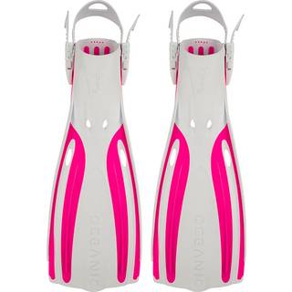 Oceanic Viper 2 Hælremsfinner - Hvid/Pink