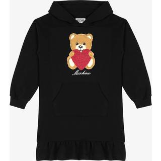 Moschino Kids Teddy Bear cotton jersey sweater dress - black - Y 8