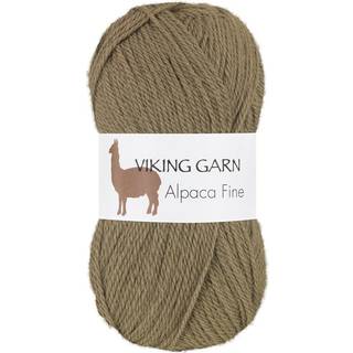Viking Alpaca Fine 630 Grøn Indhold: 85% alpaca, 15% højlandsuld Vægt/længde: 50 g. = ca. 166 meter Anbefalede pinde: 3 mm Strikkefasthed: 10 x 10 cm = 28 m Vask: Uldvask ved 30 ℃.