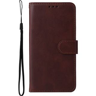 Samsung Galaxy S23 Ultra Læder Flip Cover m. Pung - Brun