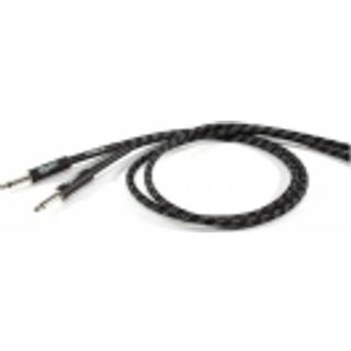 PROEL flettet instrumentkabel, 3m, sort-hvid