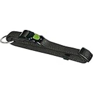 Halsbånd nylon sort 25 mm 45-65 cm