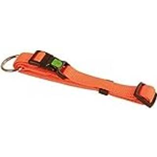 Halsbånd nylon orange 25 mm 45-65 cm