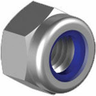 Låsemøtrik, rustfrit syrefast stål (A4 / AISI 316, marinklasse), M4 x 2.9 mm, 10-pak