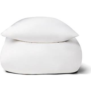 Bambus dobbelt sengetøj - 240x220 cm - 100% Naturligt bambus - Nature By Borg - Hvidt satinvævet king size dynebetræk