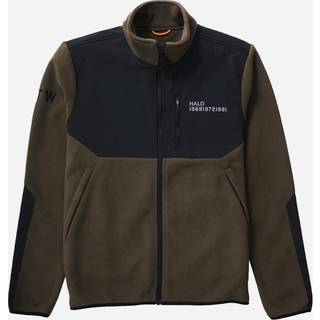 HALO Blocked Zip Fleece Str. L - Major Brown, ideel til løb og udendørs aktiviteter med komfort og stil
