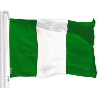G128 Nigeria Nigerian Flag | 3x5 ft | Liteweave Pro Series Trykt 150D Polyester | Land flag indendørs/udendørs livlige farver messing grommets ty