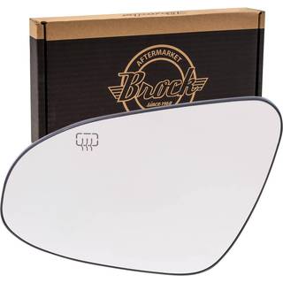 Brock Replacement Driver Side Mirror Glass og base med varme kompatibelt med 2014-2019 Corolla
