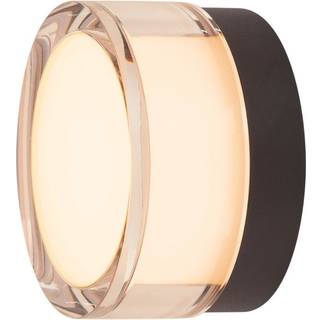 SLV Cyft LED-væglampe, sort, aluminium, Ø 13,2 cm, CCT