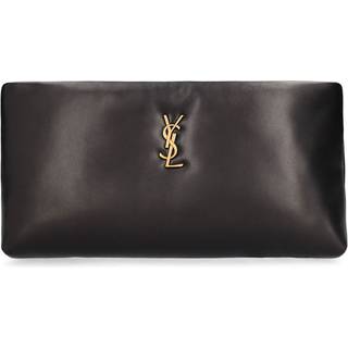 Saint Laurent Calypso leather pouch - black - One Size