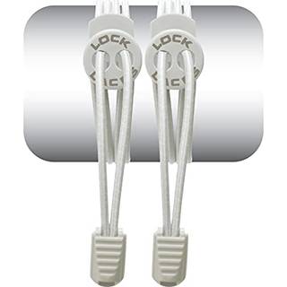 Lock Laces No Tie Shoelaces Solid White, 120cm