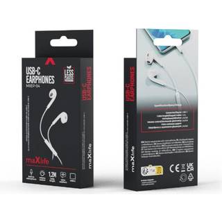 Maxlife wired earphones MXEP-04 USB-C white